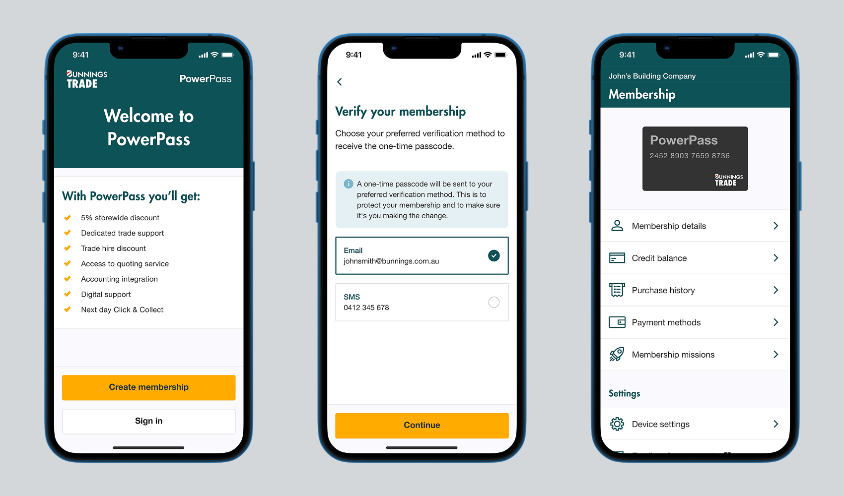 Onboarding mocks mobile